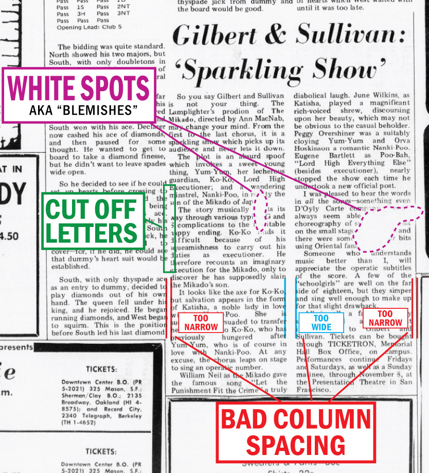 Mikado review with bad layout